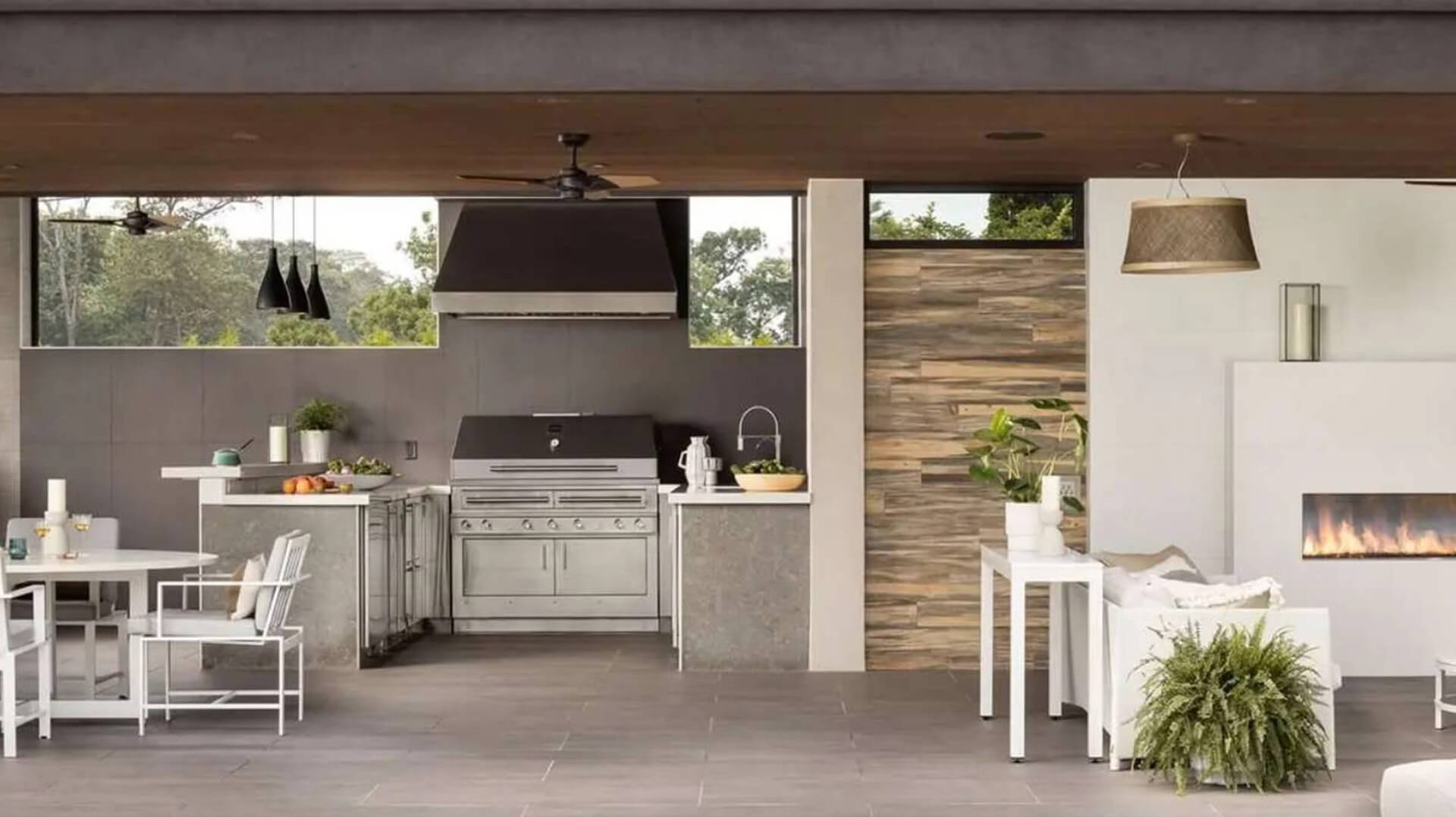 Outdoor kitchen design