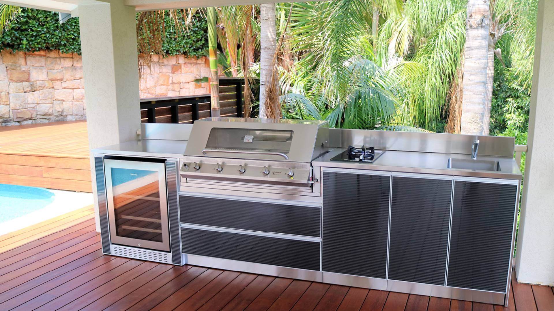 Nature outdoor kitchens design